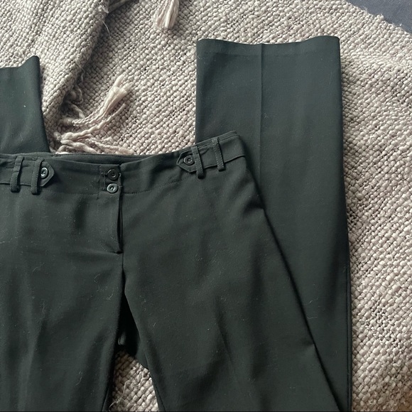Black Bell-Bottom Dress Pants - Picture 6 of 7